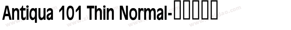Antiqua 101 Thin Normal字体转换